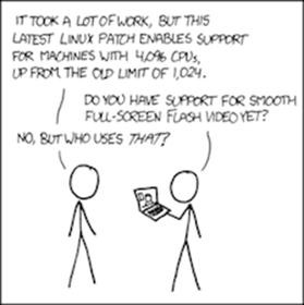圖 5. 譏諷 Linux 調度器的 xkcd 漫畫