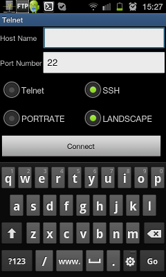 Telnet / SSH Simple Client in action