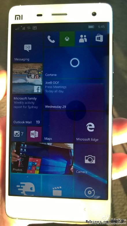 亮瞎！小米4刷上了Windows 10：很流暢