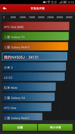 nubia Z7 max性能