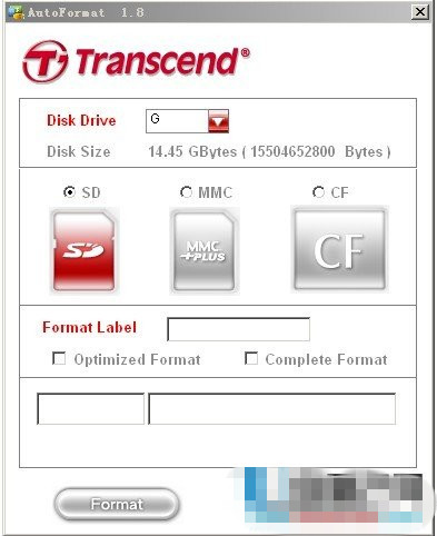 SD\\MMC\\CF\\TF手機內存卡修復工具AutoFormat V1.8