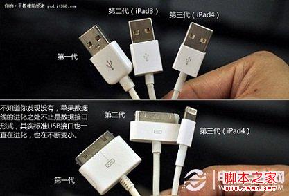 iPad3與iPad4數據線區別對比