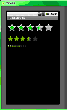Android學習指南之十一：ProgressBar、SeekBar和RatingBar