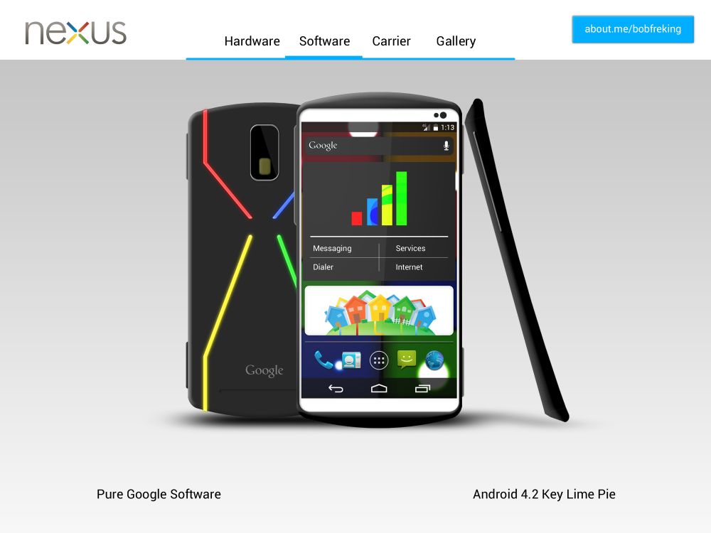 安卓4.2系統 Google Nexus 2013概念圖