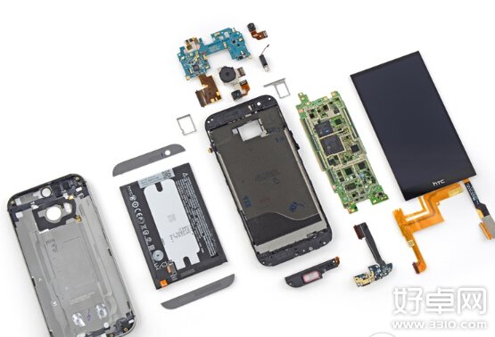 htc one m8拆機圖分享 看看這手機做工如何