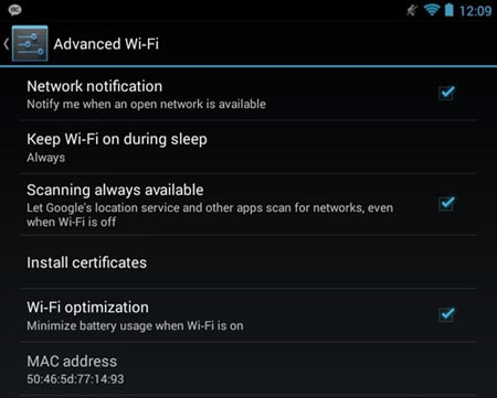 Android 4.3 wifi無法關閉怎麼辦