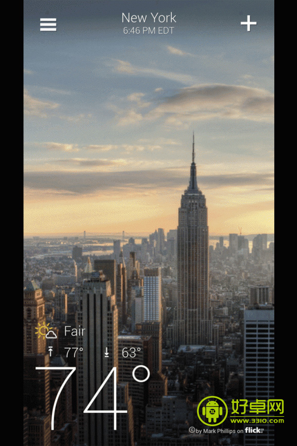 清爽實用 雅虎天氣Android版上架