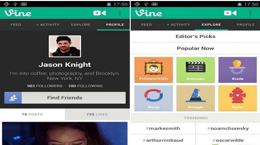 6秒短片制作應用《Vine視頻分享》Android版發布