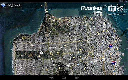安卓版谷歌地球V7.1引入街景功能