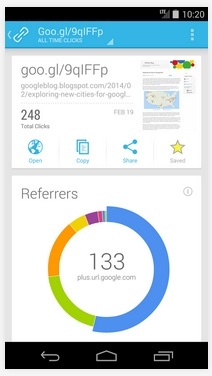Google短鏈接服務以免費Android應用新面孔亮相