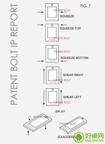 谷歌新專利顯示可通過施加外力來操作Android手機