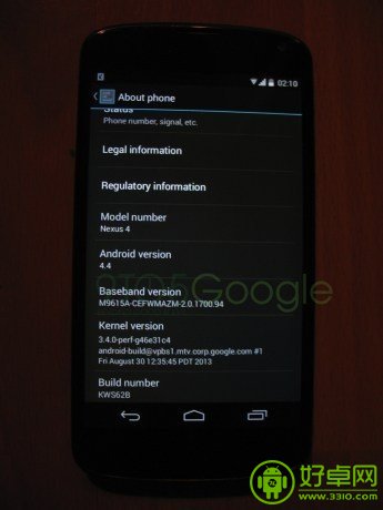 Android 4.4再度曝光 主題更加扁平化