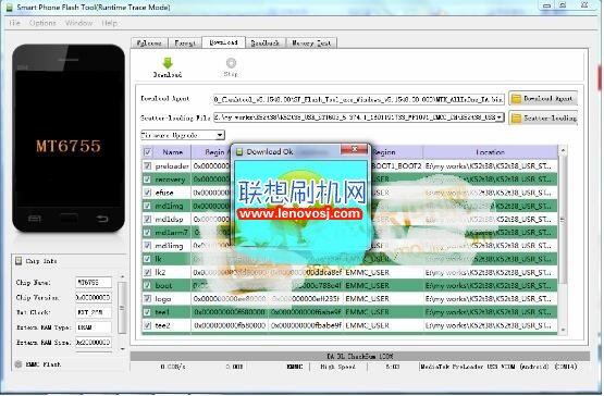 聯想樂檬K5 Note線刷刷機教程 K52t38開不了機救磚方法