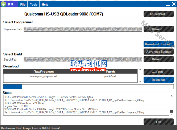 聯想A805E線刷刷機救磚教程