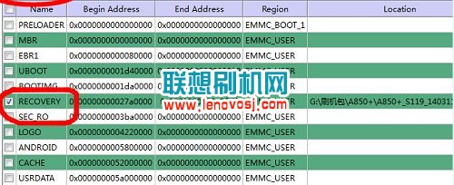 聯想A788T recovery