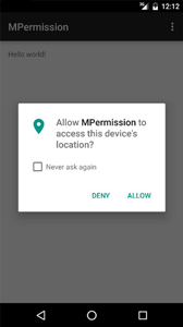 Android M 運行時權限