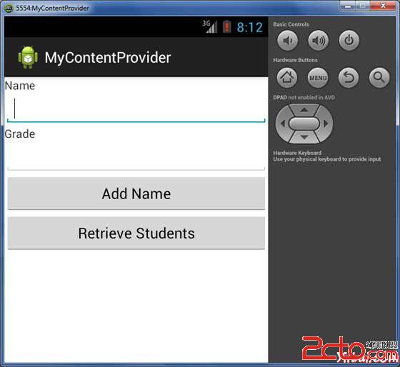 Android Content Provider Demo