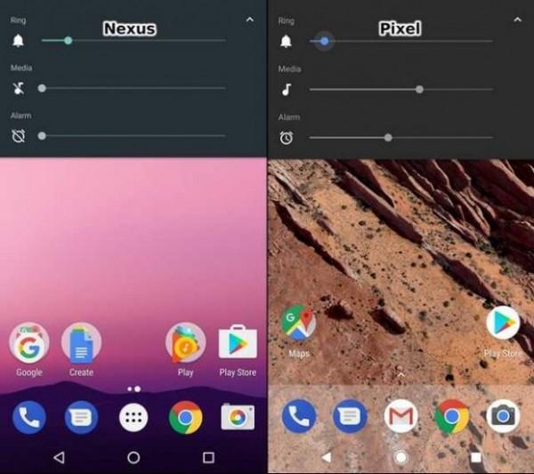 谷歌Pixel與Nexus 的UI比較：差異不大