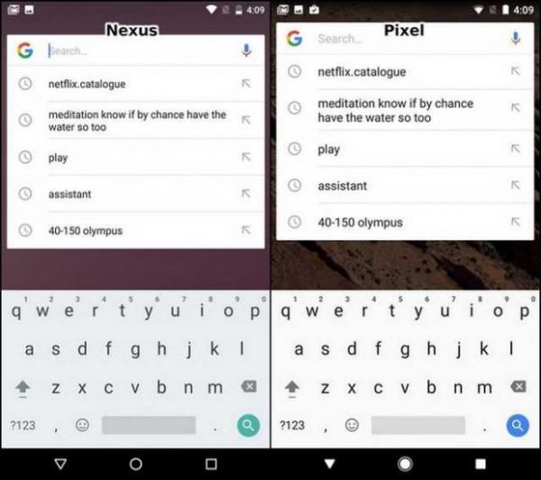 谷歌Pixel與Nexus 的UI比較：差異不大