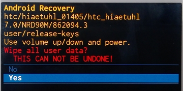 HTC U11進recovery雙清 HTC U11格機解屏幕鎖恢復出廠設置教程