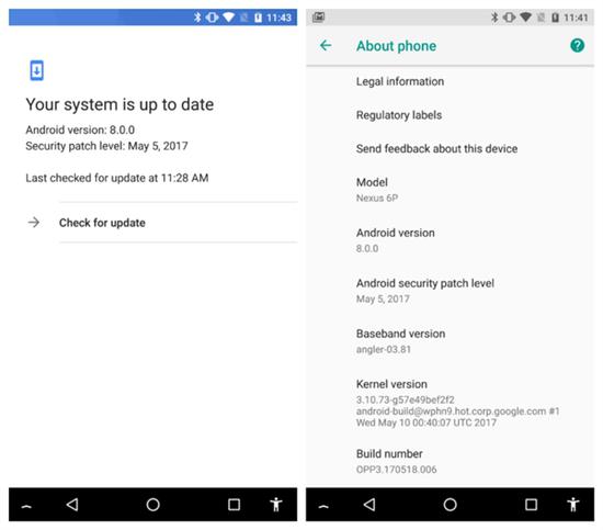 谷歌,Android 8.0,Android 8.0固件下載